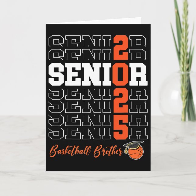 Senior 2025 Sketll Brother Gift Cl Of 2025 Proud B Card (Front)