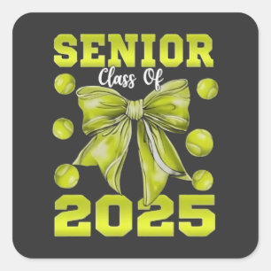 Senior 2025 Softball Graduate Graduate Sport Square Sticker