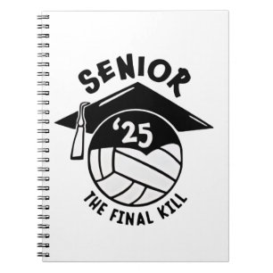 Senior 2025 Volleyball Graduation Notebook