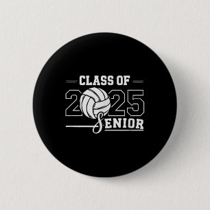 Senior 2025 Volleyball Mum High School Graduation 6 Cm Round Badge