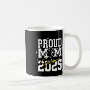 Senior 2025 Volleyball Mum High School Graduation Coffee Mug