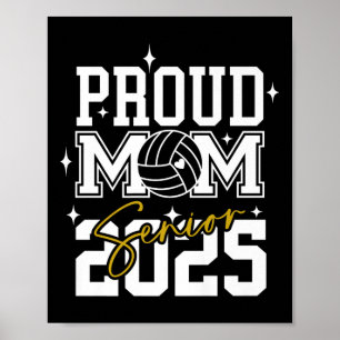Senior 2025 Volleyball Mum High School Graduation Poster