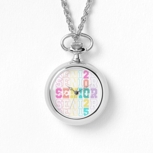 Senior 2025 Watch Necklace (Front)