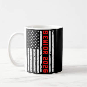Senior 2026 Aamerican Flag Usa Cl Of 2026 Coffee Mug