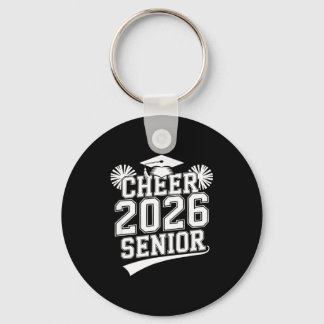 Senior 2026 cheer team mom high school graduation key ring