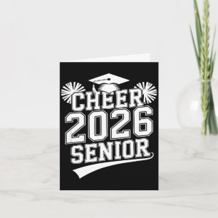 Senior 2026 cheer team mum high school graduation card