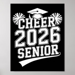 Senior 2026 cheer team mum high school graduation poster