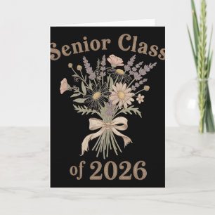 Senior 2026 Cl Of 2026 Floral Bouquet Graduation S Card