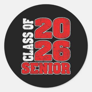Senior 2026 Cl Of 2026 Graduation _2 Classic Round Sticker