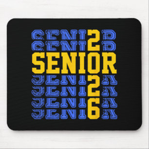 Senior 2026 Cl Of 2026 High School Graduation Gold Mouse Pad