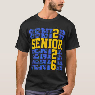 Senior 2026 Cl Of 2026 High School Graduation Gold T-Shirt