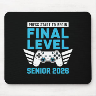 Senior 2026 Cl Of 2026 Senior Gamer Video Game  Mouse Pad