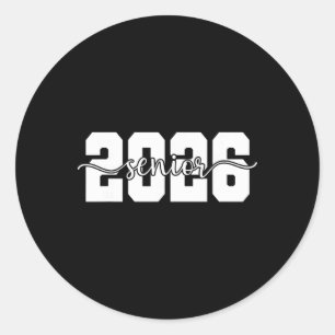 Senior 2026 Cl Of 2026 Seniors Graduation 2026 Sen Classic Round Sticker