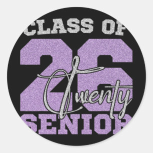 Senior 2026 Cl Of 2026 Seniors Graduation 26 Senio Classic Round Sticker
