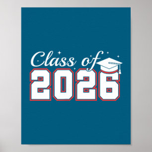 Senior 2026 Class Graduation High Illustration Poster