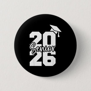Senior 2026 class of 2026 high school college 6 cm round badge