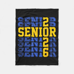 Senior 2026 Class of 2026 High School Graduation Fleece Blanket