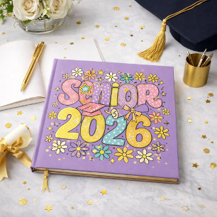 Senior 2026 Colourful Flower Graduation Design Guest Book