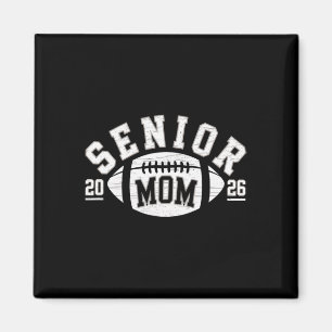 Senior 2026 Football Mum High School Graduation Ou Magnet