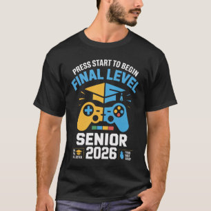 Senior 2026 Gamer Graduation T-Shirt