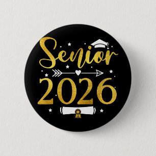 Senior 2026 Graduate Cl Of 2026 Graduation Grad Wo 6 Cm Round Badge