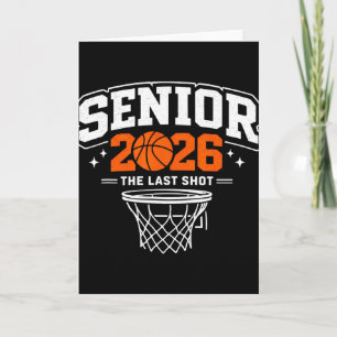 Senior 2026 Graduation Cl Of 2026 Basketball Gradu Card