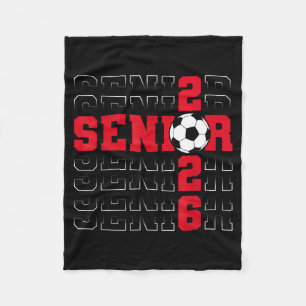 Senior 2026 graduation class of 2026 school soccer fleece blanket