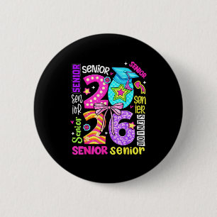 Senior 2026 graduation day finally done class of 6 cm round badge