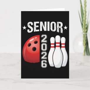 Senior 2026 Graduation Funny Bowling Shirts For Me Card
