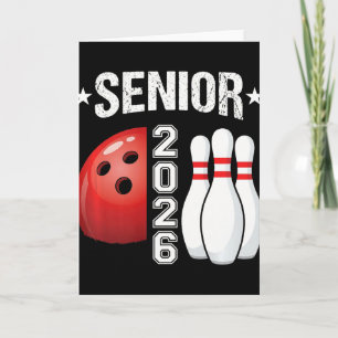 Senior 2026 Graduation Funny Bowling Shirts For Me Card