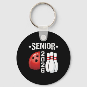 Senior 2026 Graduation Funny Bowling Shirts For Me Key Ring