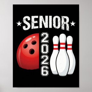 Senior 2026 Graduation Funny Bowling Shirts For Me Poster