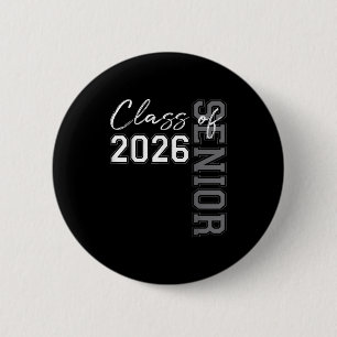 Senior 2026 Graduation My Last First Day Of Cl Of 6 Cm Round Badge