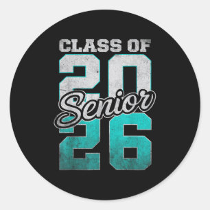 Senior 2026 Graduation My Last First Day Of Cl Of Classic Round Sticker