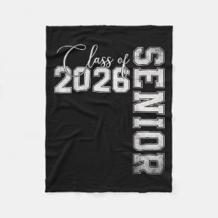 Senior 2026 Graduation My Last First Day Of Cl Of Fleece Blanket