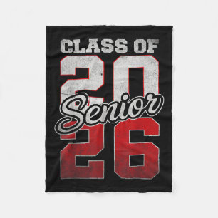 Senior 2026 Graduation My Last First Day Of Cl Of Fleece Blanket