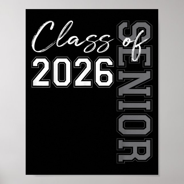 Senior 2026 Graduation My Last First Day Of Class  Poster (Front)