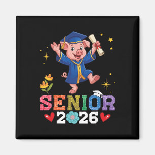Senior 2026 Graduation Pig Cl Of 2026 Scholar Grad Magnet