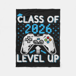 Senior 2026 Graduation Video Game Cl Of 2026 Gamer Fleece Blanket
