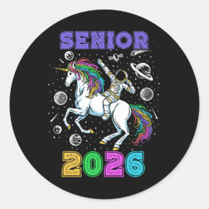 Senior 2026, High School 2026 Graduation, Senior S Classic Round Sticker