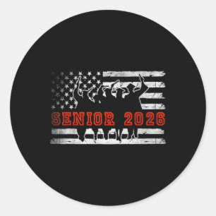 Senior 2026 High School Graduate Cl Of 2026 Gradua Classic Round Sticker
