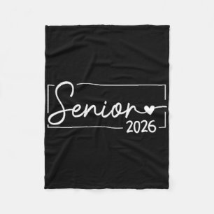 Senior 2026 Logo Graduation Cl Of 2026 Logo Senior Fleece Blanket