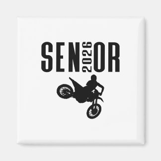 Senior 2026 Motocross Silhouette Design Cl Of 26  Magnet