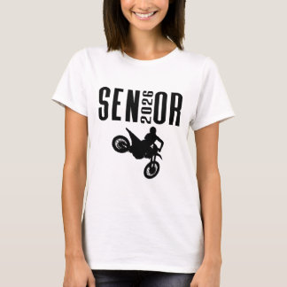 Senior 2026 Motocross Silhouette Design Cl Of 26  T-Shirt
