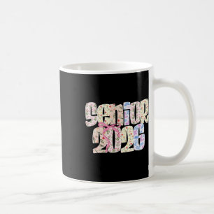 Senior 2026 Pastel Coquette Bow Floral Graduation Coffee Mug