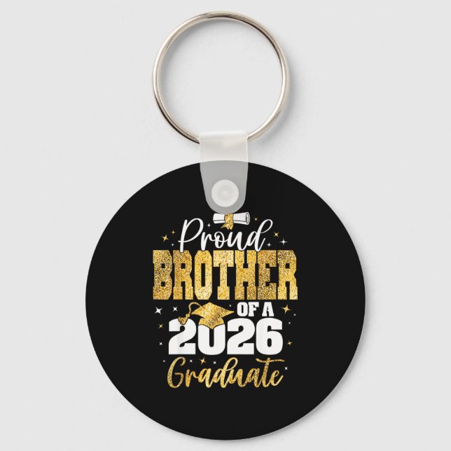 Senior 2026 Proud Brother Class Key Ring (Front)