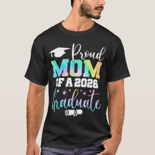Senior 2026 Proud Mom Class Graphic Art T-Shirt