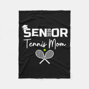 Senior 2026 Tennis Mom Proud Design Fleece Blanket