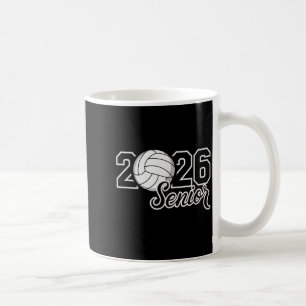 Senior 2026 volleyball mum high school graduation coffee mug
