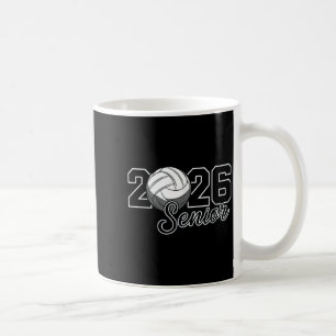 Senior 2026 volleyball mum high school graduation coffee mug